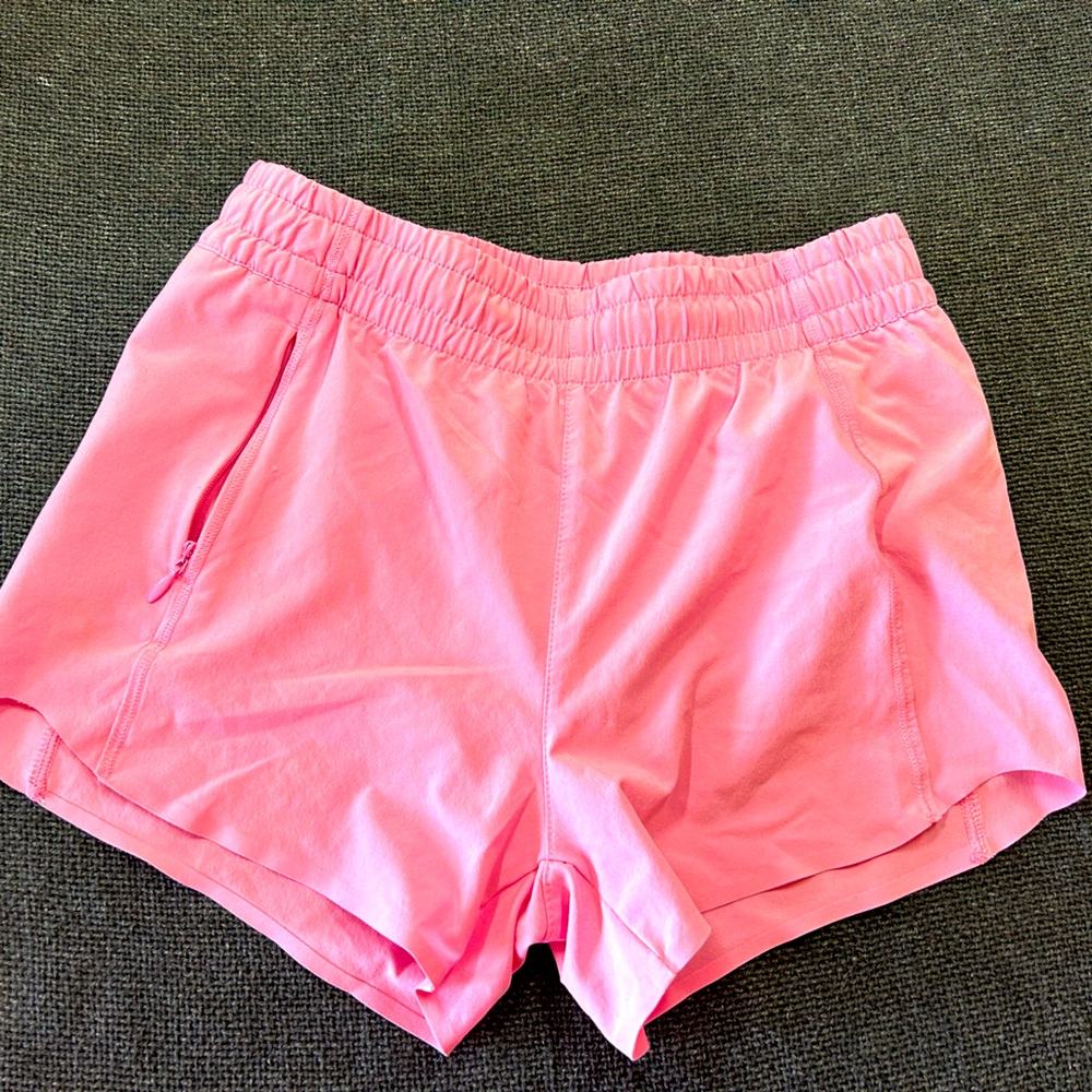 Athleta Girl shorts pink size L /12, like new
